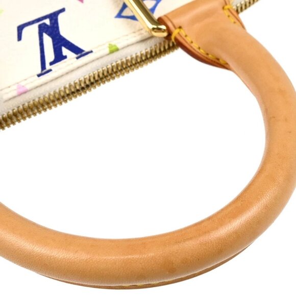 Louis Vuitton White Monogram Multicolor Alma Handbag - Picture 9 of 15